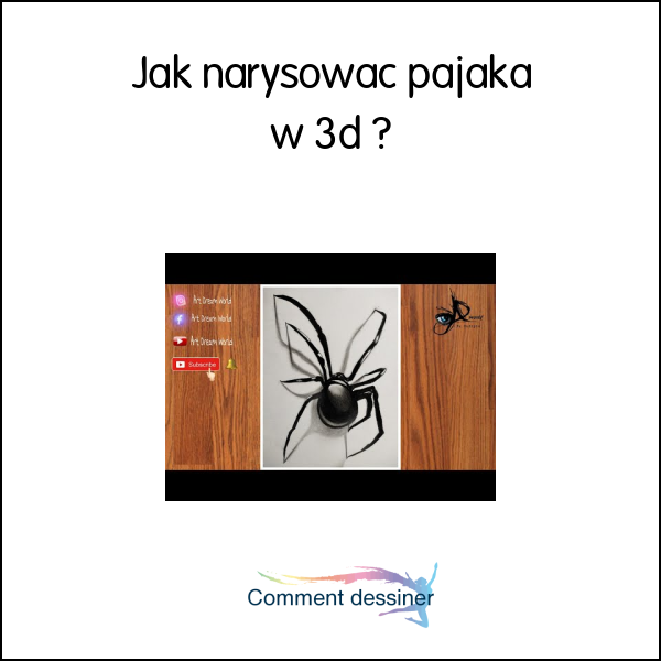 Jak narysować pająka w 3d